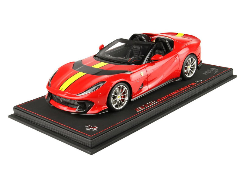 ギャラリービューアに画像をロードする, 【予約】Ferrari 812 Competizione A ロッソコルサ322/ BBR 1/18 200台限定ミニカー