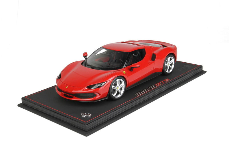 ギャラリービューアに画像をロードする, 【予約】Ferrari 296 GTB ロッソコルサ322/ BBR 1/18 596台限定ミニカー