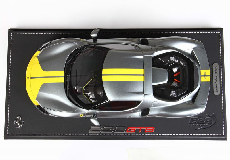 ギャラリービューアに画像をロードする, 【予約】Ferrari 296 GTS アセットフィオラーノ グレイコーバーン/ BBR 1/18 300台限定ミニカー