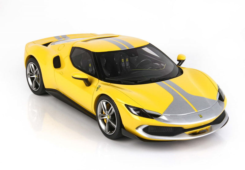 ギャラリービューアに画像をロードする, 【予約】Ferrari 296 GTB パックフィオラーノ イエローモデナ/ BBR 1/18 99台限定ミニカー