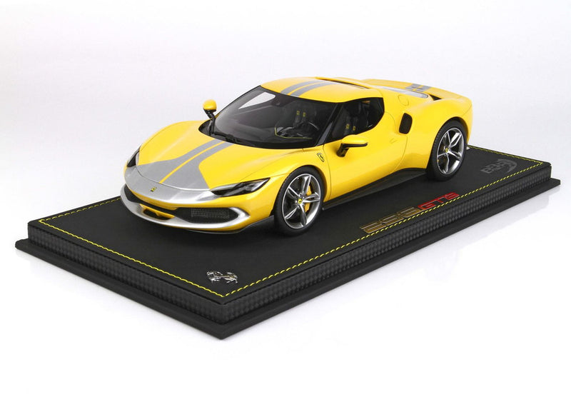 ギャラリービューアに画像をロードする, 【予約】Ferrari 296 GTB パックフィオラーノ イエローモデナ/ BBR 1/18 99台限定ミニカー