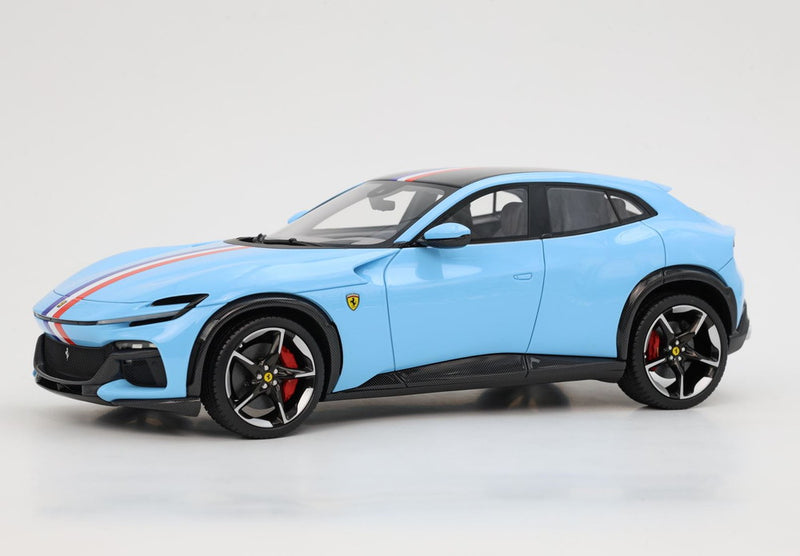 ギャラリービューアに画像をロードする, 【予約】Ferrari Purosangue カーボンベース アズーロラプラタ/ BBR 1/18 20台限定ミニカー