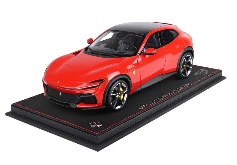 ギャラリービューアに画像をロードする, 【予約】Ferrari Purosangue ロッソコルサ322 カーボンファイバールーフ/ BBR 1/18 250台限定ミニカー
