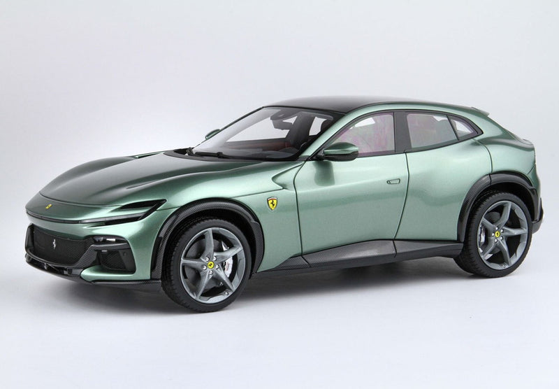 ギャラリービューアに画像をロードする, 【予約】Ferrari Purosangue ピエロフェラーリ カーボンベース ドラグリーン スペシャルパック/ BBR 1/18 30台限定ミニカー