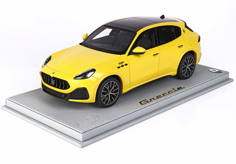 ギャラリービューアに画像をロードする, 【予約】Maserati Grecale Trofeo イエロー/ BBR 1/18 80台限定ミニカー