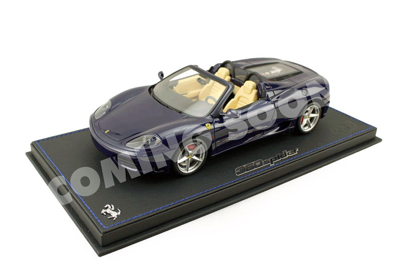 ギャラリービューアに画像をロードする, 【予約】Ferrari 360 Modena Spider マニュアルギア ブルーマン クリーム/ BBR 1/18 28台限定ミニカー