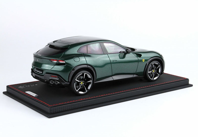 ギャラリービューアに画像をロードする, Ferrari Purosangue パノラミックルーフ グリーンツェルトベク/ BBR 1/18 20台限定ミニカー