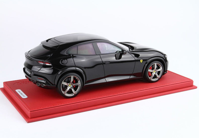 ギャラリービューアに画像をロードする, 【予約】Ferrari Purosangue パノラミックルーフ ネロプロサングエ フランスフラッグ レッドベース/ BBR 1/18 12台限定ミニカー