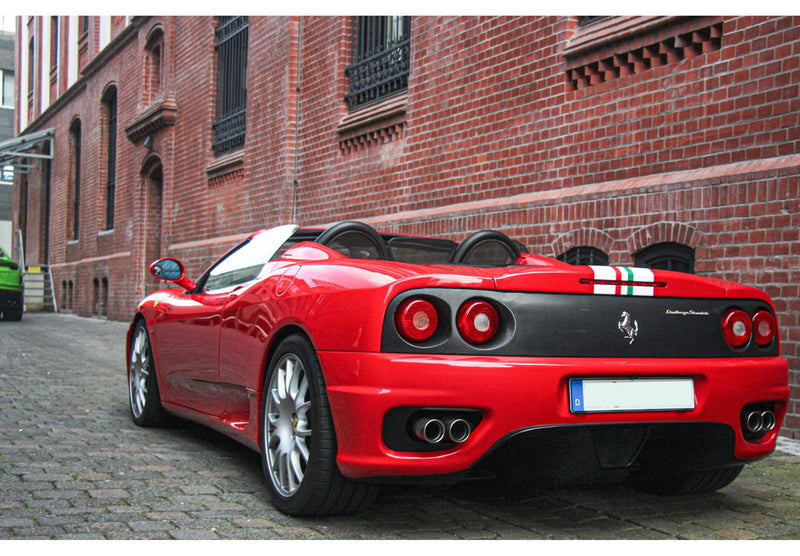 ギャラリービューアに画像をロードする, 【予約】Ferrari 360 Modena Spider オートマチックギア ロッソコルサ イタリアンストライプ チャレンジバックグリッド/ BBR 1/18 36台限定ミニカー
