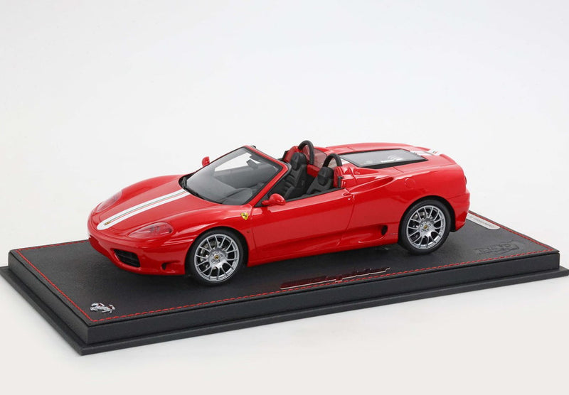 ギャラリービューアに画像をロードする, 【予約】2026年発売予定FERRARI 360 モデナ スパイダー AT ロッソコルサ ブラックデイトナシート チャレンジリアグリル / BBR 1/18 ミニカー