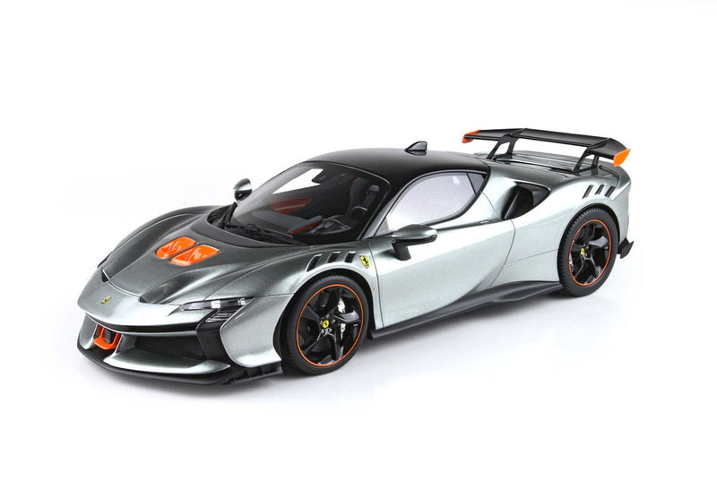ギャラリービューアに画像をロードする, Ferrari SF90 XX Stradale グレイコンペティション ダイヤモンドポリッシュリム/ BBR 1/18 50台限定ミニカー