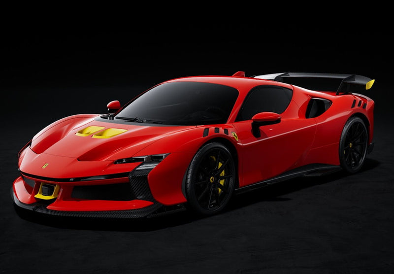 ギャラリービューアに画像をロードする, 【予約】Ferrari SF90 XX Stradale ロッソコルサ カーボンリム/ BBR 1/18 ミニカー