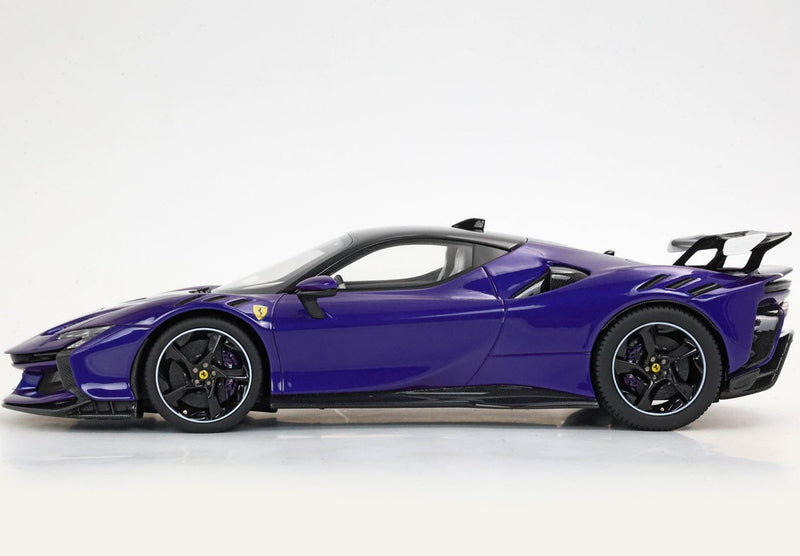 ギャラリービューアに画像をロードする, Ferrari SF90 XX Stradale バイオレット21 ブラックルーフ/ BBR 1/18 24台限定ミニカー