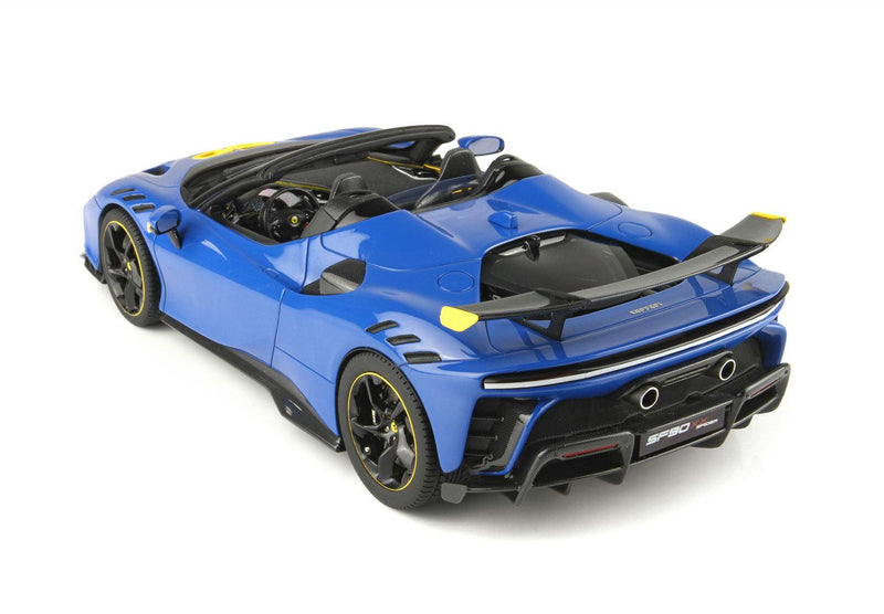 ギャラリービューアに画像をロードする, 【予約】Ferrari SF90 XX Spider ディーノライトブルー&イエロー/ BBR 1/18 240台限定ミニカー