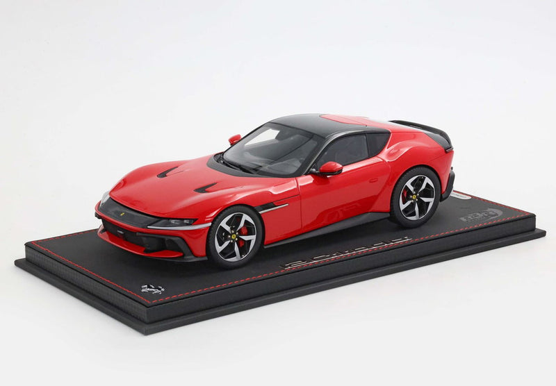 ギャラリービューアに画像をロードする, 【予約】2026年発売予定Ferrari 12Cilindri クーペ ロッソコルサ シルバーリム レッドブレーキ/ BBR 1/18 ミニカー