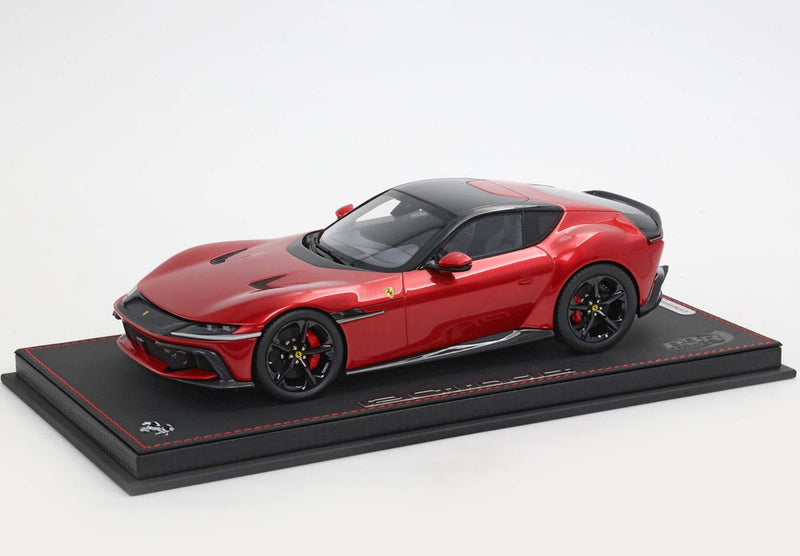 ギャラリービューアに画像をロードする, 【予約】2026年発売予定Ferrari 12Cilindri クーペ ロッソイモラ ブラックリム/ BBR 1/18 ミニカー