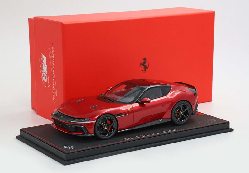 ギャラリービューアに画像をロードする, 【予約】2026年発売予定Ferrari 12Cilindri クーペ ロッソイモラ ブラックリム/ BBR 1/18 ミニカー