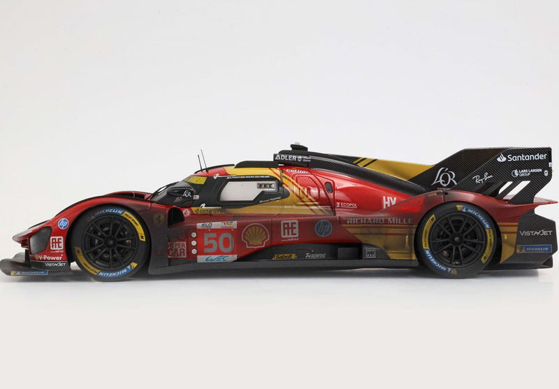 ギャラリービューアに画像をロードする, Ferrari 499P 50号車 Winner Le Mans 2024 ダーティーエディション/ BBR 1/18 100台限定ミニカー