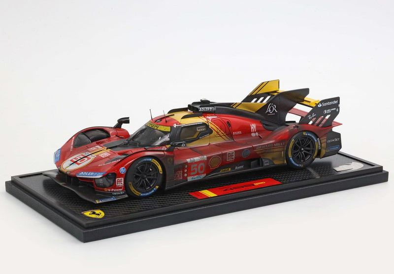 ギャラリービューアに画像をロードする, Ferrari 499P 50号車 Winner Le Mans 2024 ダーティーエディション/ BBR 1/18 100台限定ミニカー