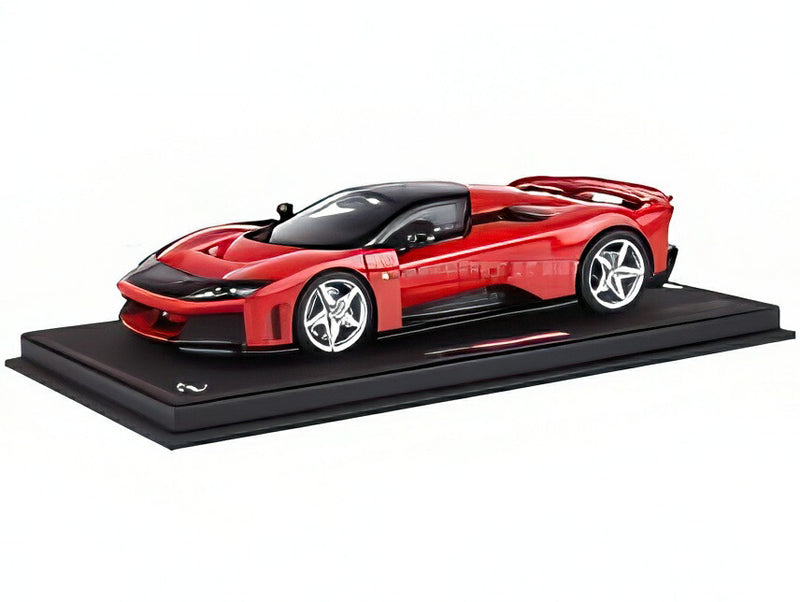 ギャラリービューアに画像をロードする, 【予約】Ferrari F80 ロッソコルサ シルバーホイール/ BBR 1/18 500台限定ミニカー