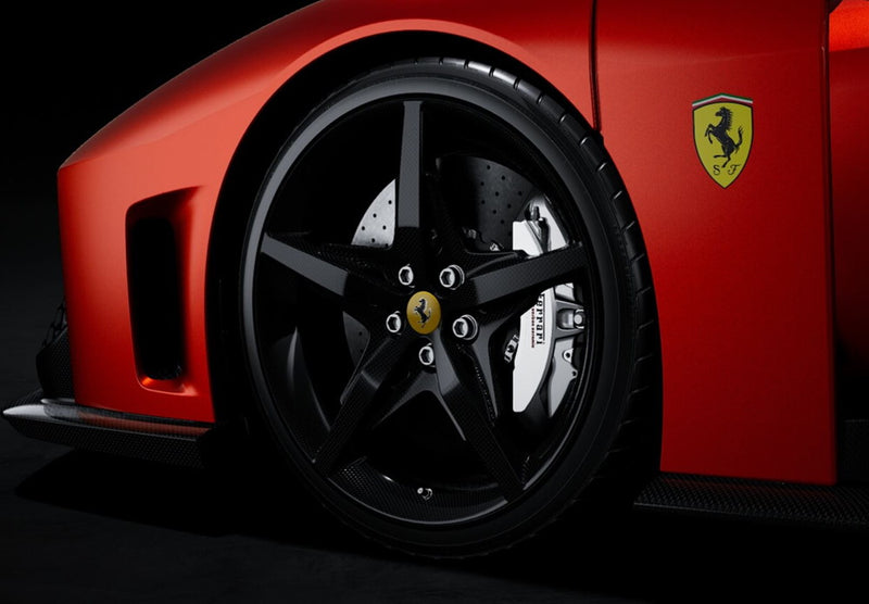 ギャラリービューアに画像をロードする, 【予約】Ferrari F80 カーボンオプション ラメマイカ カーボンホイール/ BBR 1/18 ミニカー