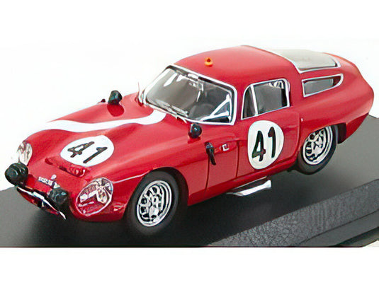 ALFA ROMEO GIULIA TZ TEAM SCUDERIA ST. AMBROEUS N 41 24h LE MANS 1964 GIANCARLO SALA GIAMPIERO BISCALDI RED WHITE/Best-Model 1/43ミニカー