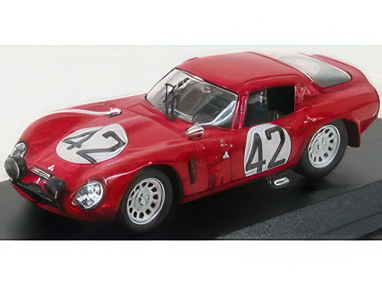 ALFA ROMEO TZ2 N 42 24h LE MANS 1965 ZUCCOLI GEKY RED/Best-Model 1/43ミニカー