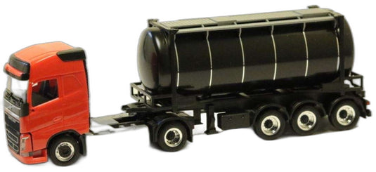 Volvo Globetrotter FH 24ft タンクコンテナ/ Herpa 1/87 模型 ミニカー