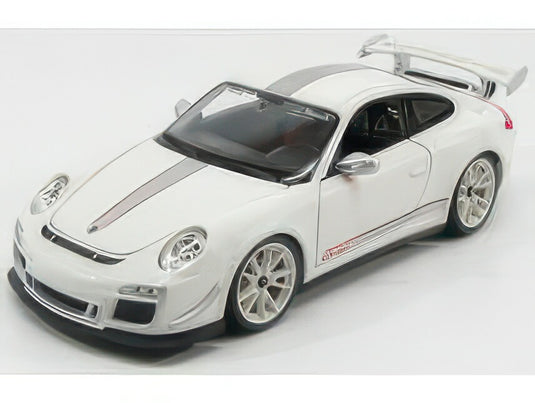 PORSCHE 911 9972 GT3 RS 4.0 COUPE 2012 WHITE SILVER/BBurago 1/18ミニカー