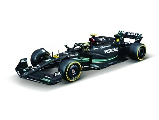 【予約】8月以降発売予定MERCEDES GP  F1 W14 TEAM MERCEDESAMG PETRONAS FORMULA ONE N 44 SEASON 2023 LEWIS HAMILTON  WITH PILOT AND SHOWCASE  MATT BLACK/BURAGO 1/24ミニカー