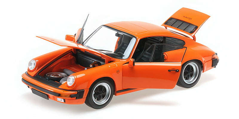 ギャラリービューアに画像をロードする, PORSCHE - 911 3.2 CARRERA COUPE 1983 - ORANGE/MINICHAMPS 1/18ミニカー