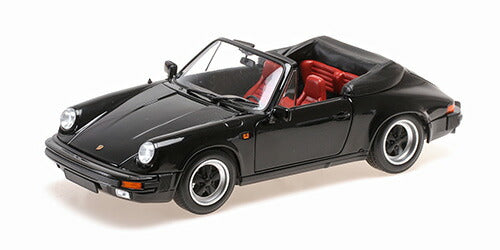 ギャラリービューアに画像をロードする, ポルシェ 911 3.2 カレラ カブリオレ 1983 ブラックミニカー/ MINICHAMPS1/18