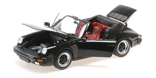 ギャラリービューアに画像をロードする, ポルシェ 911 3.2 カレラ カブリオレ 1983 ブラックミニカー/ MINICHAMPS1/18