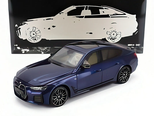 BMW 4シリーズ i4 M50 (G26) 2022 - ブルーメタリック/ MINICHAMPS 1/18 ミニカー