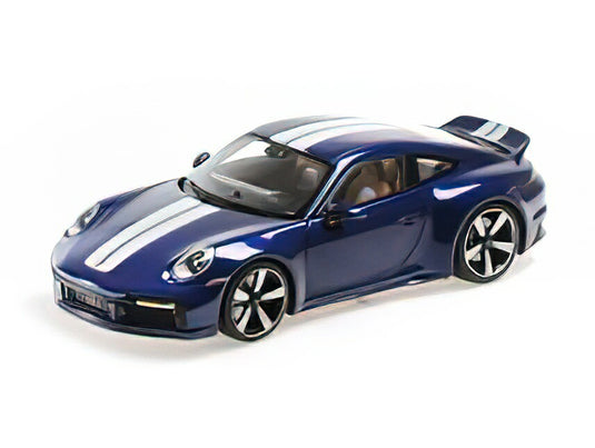2022 ポルシェ 911 (992) スポーツクラシック ブルーメタリック/ MINICHAMPS 1/18 ミニカー