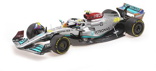 ギャラリービューアに画像をロードする, Mercedes-Benz W13 E Performance 2022年 F1 マイアミGP #44 L.ハミルトン/ MINICHAMPS 1/18 ミニカー