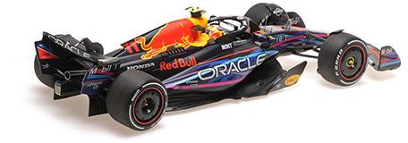 ギャラリービューアに画像をロードする, 【予約】RED BULL F1 RB19 RED BULL RACING N11 2023年 マイアミGP 2位 S.ペレス マットブルー/ MINICHAMPS 1/18 ミニカー