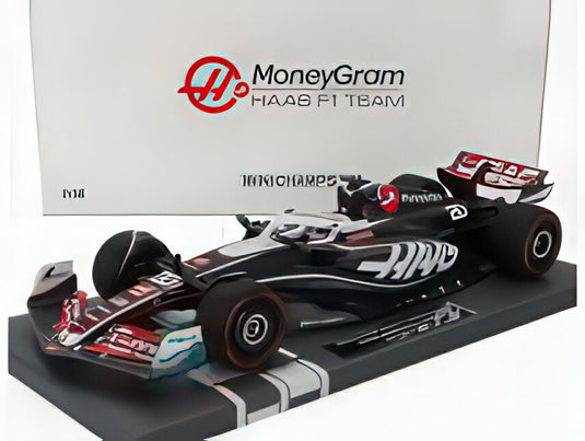 HAAS F1 FW24 TEAM MONEYGRAM HAAS N 20 SEASON 2024 KEVIN MAGNUSSEN BLACK WHITE/MINICHAMPS 1/18ミニカー