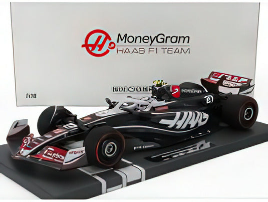HAAS F1 FW24 TEAM MONEYGRAM HAAS N 27 SEASON 2024 NICO HULKENBERG BLACK WHITE/MINICHAMPS 1/18ミニカー
