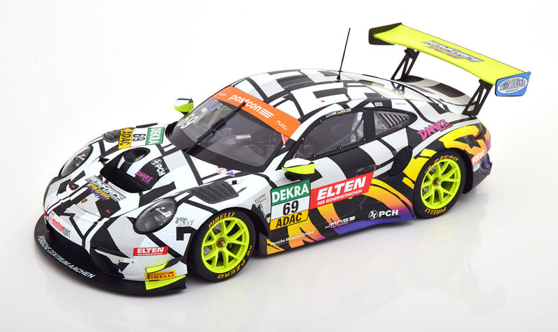 ギャラリービューアに画像をロードする, Porsche 911 (991 II) GT3 R No.69 ADAC GTマスターズ Luhr Holzer 2019 限定286個/ MINICHAMPS 1/18 ミニカー