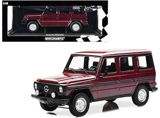 1980 Mercedes Benz G-model long (W460), dark red/MINICHAMPS 1/18ミニカー