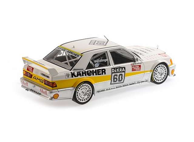 ギャラリービューアに画像をロードする, 1990 Mercedes Benz 190E 2.5 16 EVO 1 Team AMG- Mercedes #60 Karl Wendlinger DTM, white/yellow/MINICHAMPS 1/18ミニカー