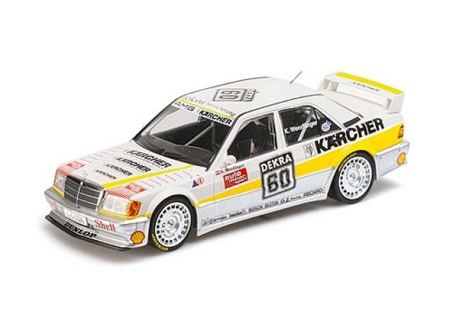 ギャラリービューアに画像をロードする, 1990 Mercedes Benz 190E 2.5 16 EVO 1 Team AMG- Mercedes #60 Karl Wendlinger DTM, white/yellow/MINICHAMPS 1/18ミニカー
