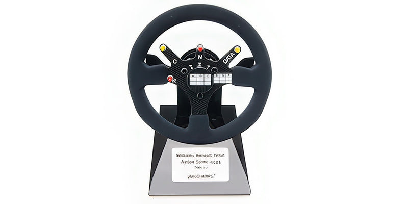 ギャラリービューアに画像をロードする, ACCESSORIES - STEERING WHEEL - VOLANTE F1 WILLIAMS FW16 TEAM ROTHMANS RENAULT SEASON 1994 AYRTON SENNA - BLACK/MINICHAMPS 1/2ミニカー