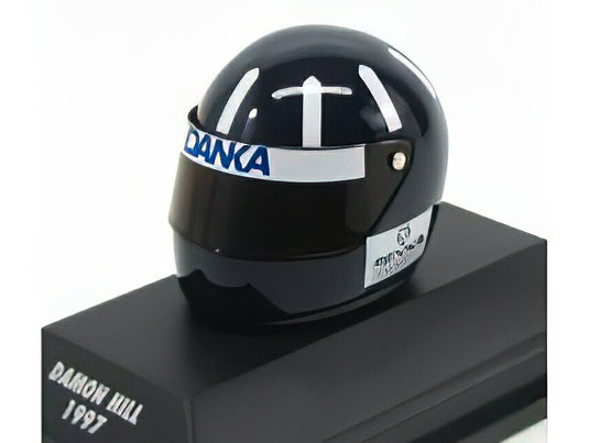 ARAI CASCO HELMETヘルメット F1 WILLIAMS 1997 D.HILL - BLUE WHITE /Minichamps 1/8