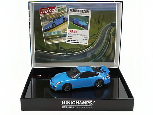 PORSCHE 911 997 2 GT3 クーペ 2009 ブルー/ MINICHAMPS 1/43 ミニカー