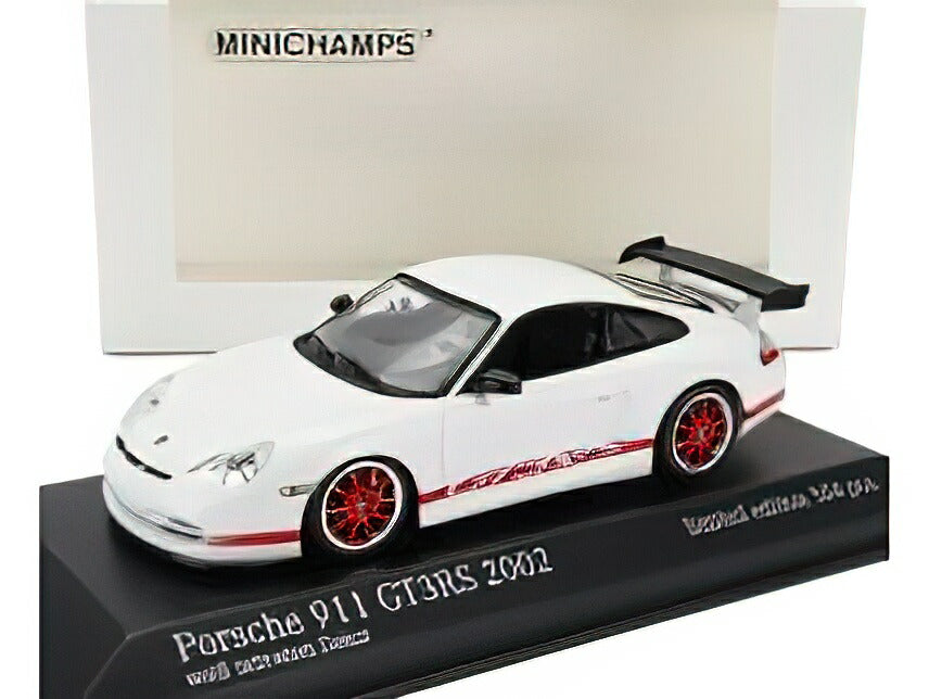 PORSCHEポルシェ 911 996 GT3 RS COUPE 2003 - WHITE RED /Minichamps 1/43 ミニカー