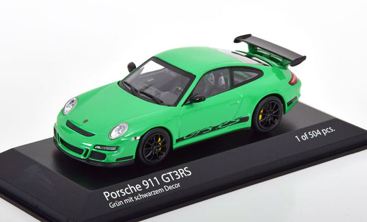 ポルシェ 911 (997) GT3 RS 2006 グリーン/ブラック 504台限定/ MINICHAMPS 1/43 ミニカー
