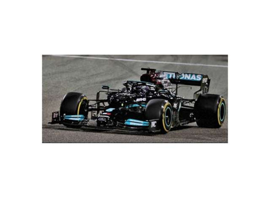 2021 Mercedes AMG ペトロナス フォーミュラワンチーム W12 E パフォーマンス バーレーンGP ルイス・ハミルトン ブラックレッドライトグリーン/MINICHAMPS 1/43ミニカー