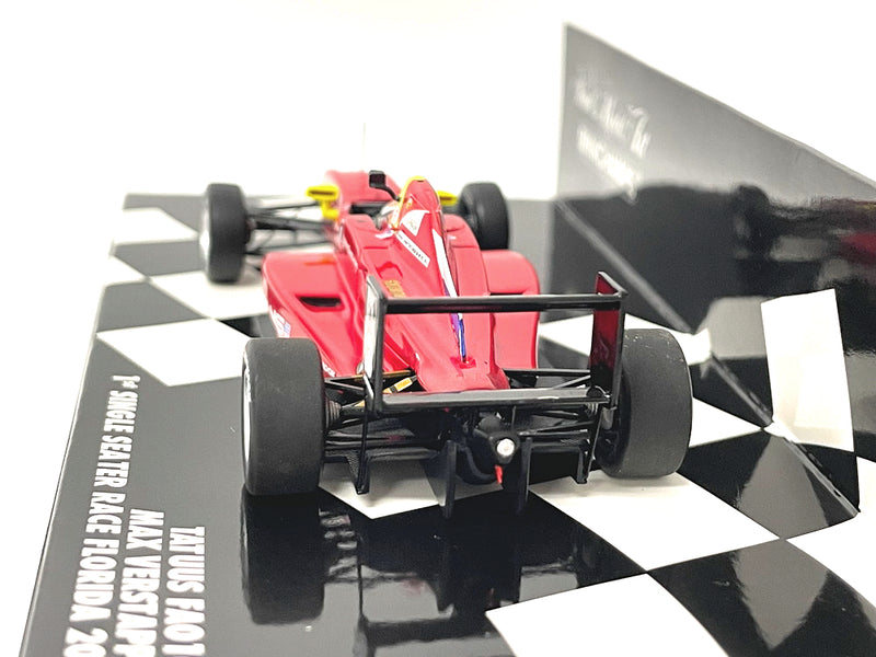 ギャラリービューアに画像をロードする, TATUUS - FA010B N 3 FIRST SINGLE SEATER RACE FLORIDA WINTER SERIES 26.01.2014 MAX VERSTAPPEN - RED /Minichamps 1/43 ミニカー